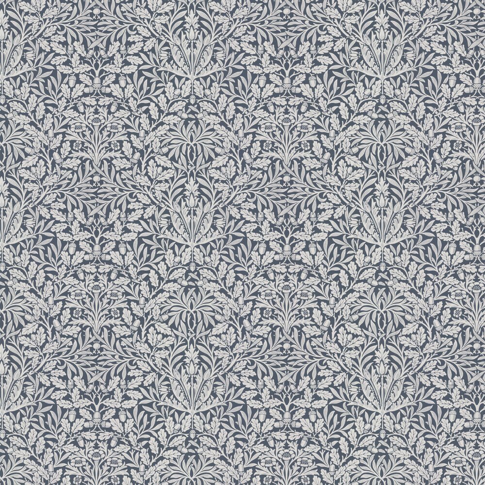 Pure Acorn Wallpaper - Indigo - 217401 - Morris Wallpaper WD