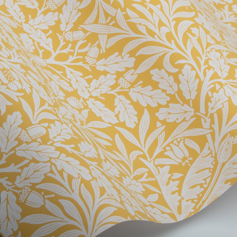 Pure Acorn Wallpaper - Lemon - 217404 - Morris Wallpaper WD