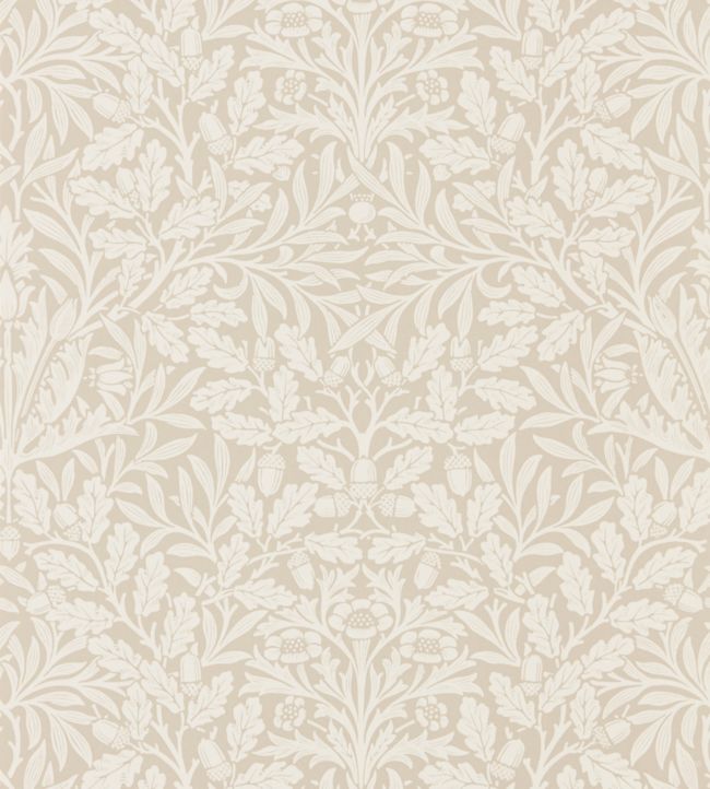 Pure Acorn Wallpaper - Linen/Ecru - DMPU216040 - Morris & Co - Morris Wallpaper