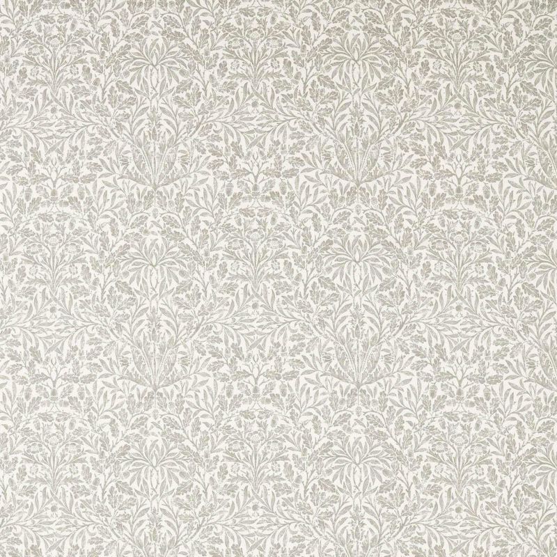 Pure Acorn Wide Width Fabric - Stone - Morris & Co - 227277 - Premier Wallcovering