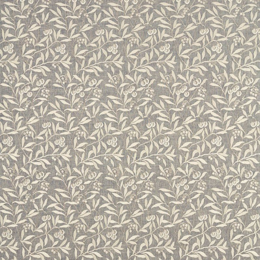 Pure Arbutus Embroidery Fabric - Inky Grey - Morris & Co - 236618 - Premier Wallcovering