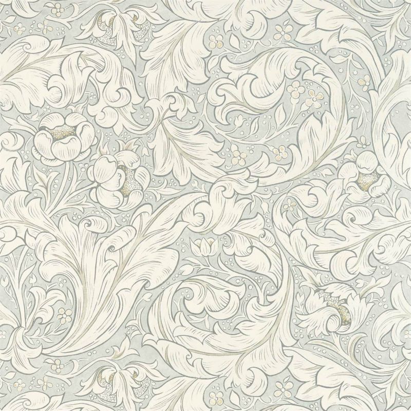 Pure Bachelors Button Wallpaper - Grey Blue - 216554 - Morris & Co
