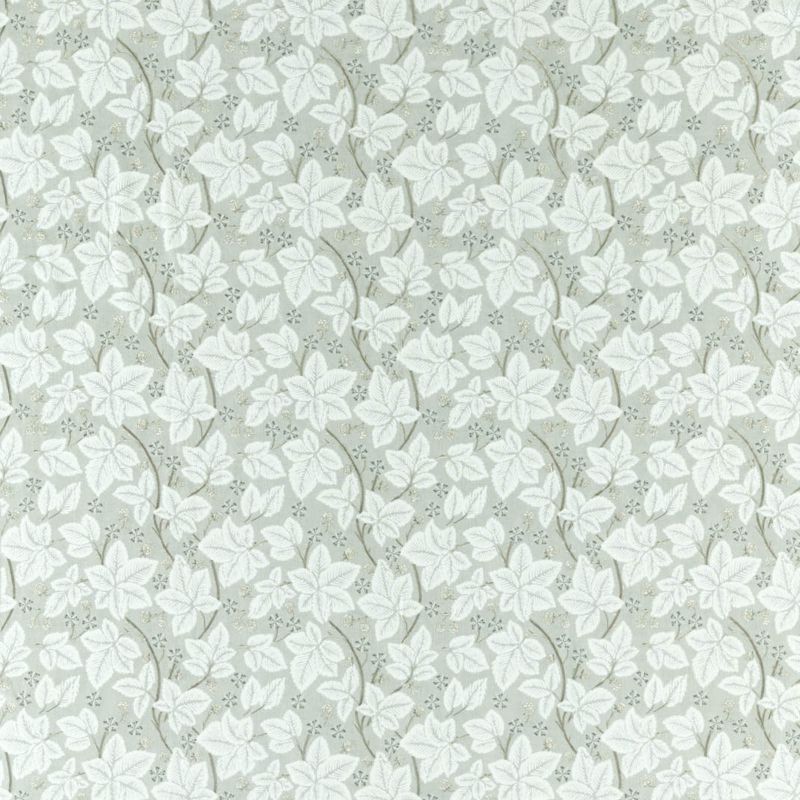 Pure Bramble Embroidery Fabric - Lightish Grey - Morris & Co - 236622 - Premier Wallcovering