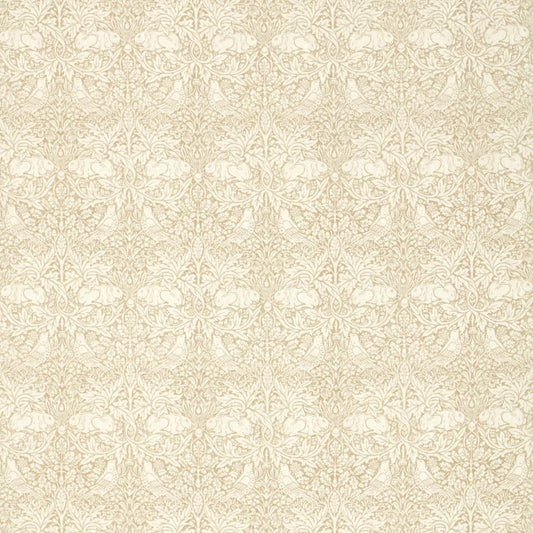 Pure Brer Rabbit Print Fabric - Flax - Morris & Co - 226477 - Premier Wallcovering