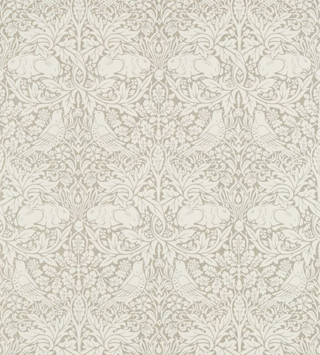 Pure Brer Rabbit Wallpaper - Gilver - DMPN216532 - Morris & Co - Morris Wallpaper