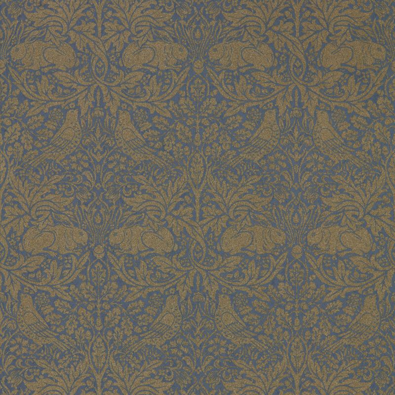 Morris & Co Pure Brer Rabbit Wallpaper in Ink/Gold - 216530 – Morris ...