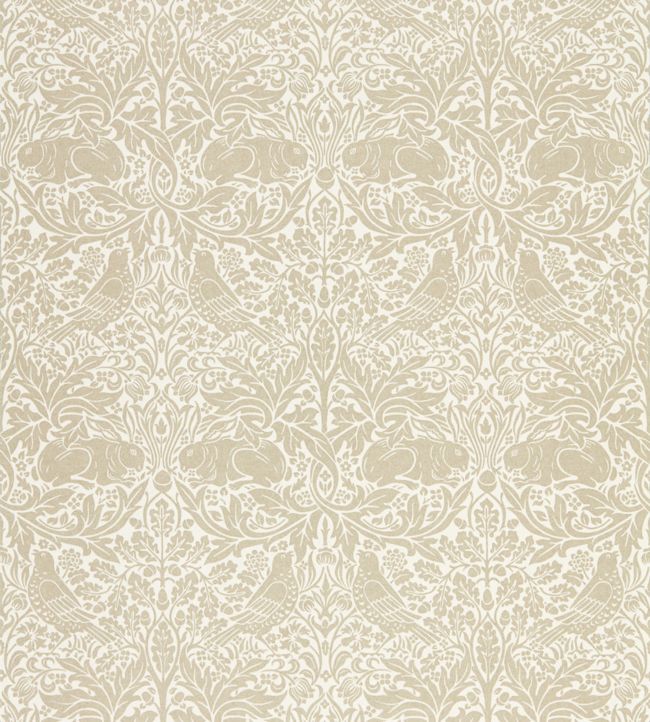 Pure Brer Rabbit Wallpaper - Linen - DMPN216531 - Morris & Co - Morris Wallpaper