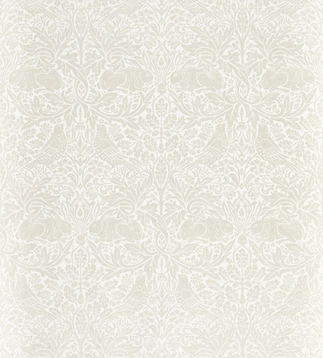 Pure Brer Rabbit Wallpaper - White Clover - 216534 - Morris & Co