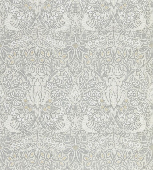 Pure Dove & Rose Wallpaper - Cloud Grey - DMPN216520 - Morris & Co - Morris Wallpaper