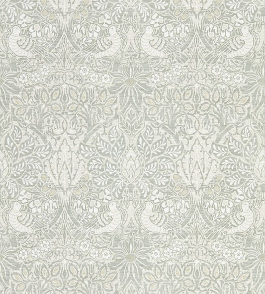 Pure Dove & Rose Wallpaper - Grey Blue - 216522 - Morris & Co