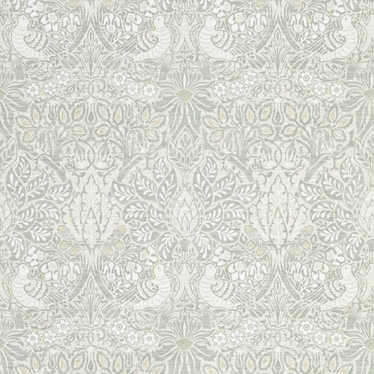 Pure Dove & Rose Wallpaper - Grey Blue - Morris & Co - 216522 - Morris Wallpaper