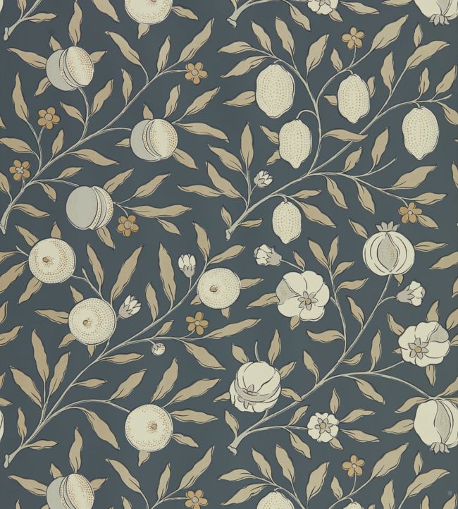 Pure Fruit Wallpaper - Black Ink - 216543 - Morris & Co