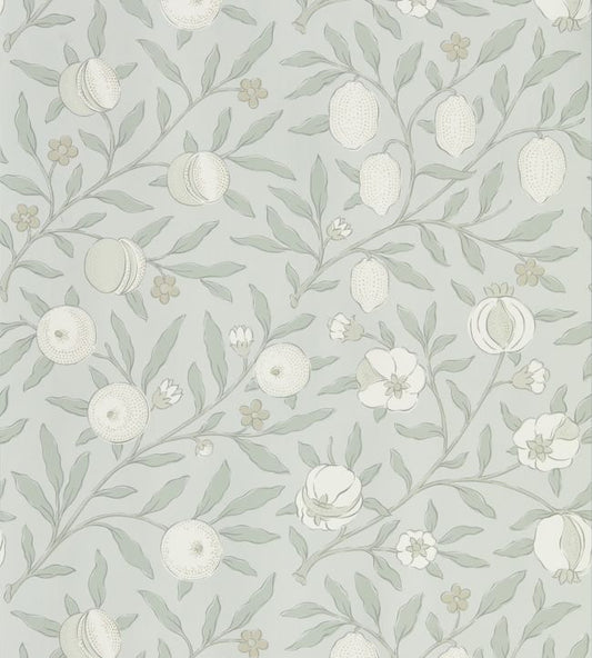 Pure Fruit Wallpaper - Grey Blue - 216540 - Morris & Co