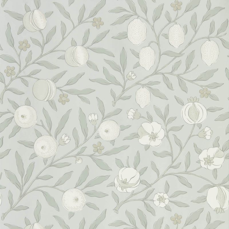 Pure Fruit Wallpaper - Grey Blue - Morris & Co - 216540 - Morris Wallpaper