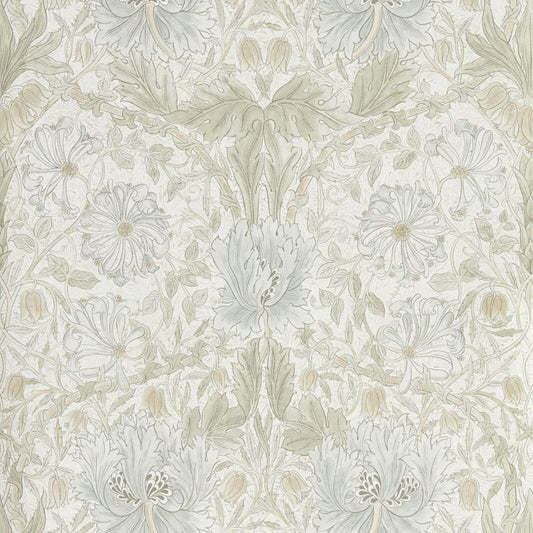 Pure Honeysuckle & Tulip Wallpaper - Linen - Morris & Co - 216526 - Morris Wallpaper