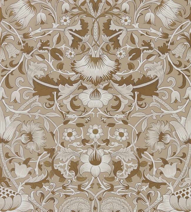 Pure Lodden Wallpaper - Gilver/Gold - 216029 - Morris & Co
