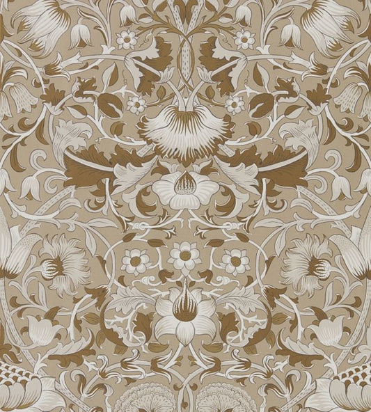 Pure Lodden Wallpaper - Gilver/Gold - 216029 - Morris & Co