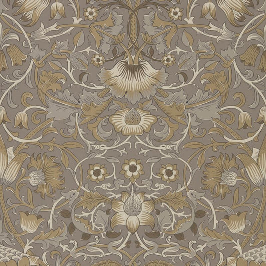 Pure Lodden Wallpaper - Taupe/Gold - Morris & Co - 216028 - Morris Wallpaper