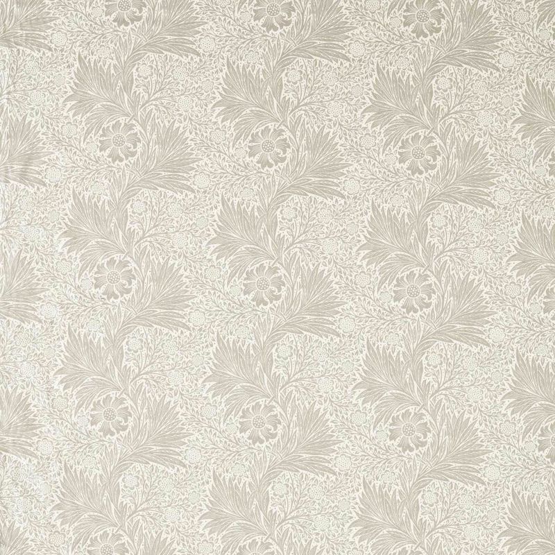 Pure Marigold Wide Width Fabric - Stone - Morris & Co - 227276 - Premier Wallcovering