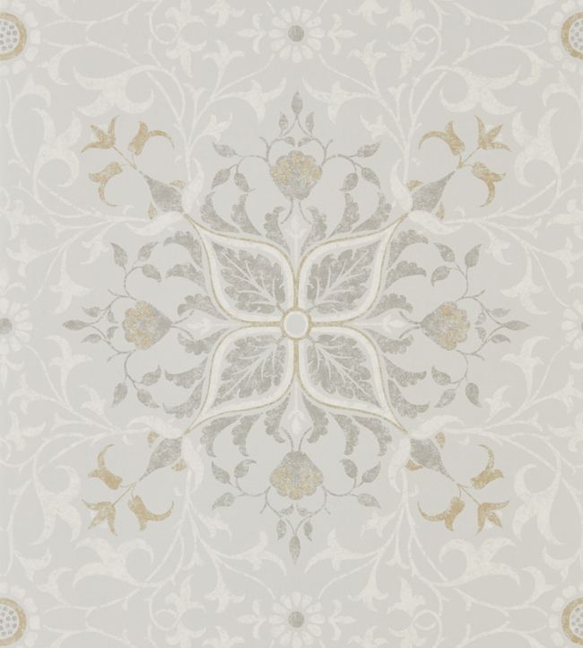 Pure Net Ceiling Wallpaper - Stone/Chalk - 216037 - Morris & Co
