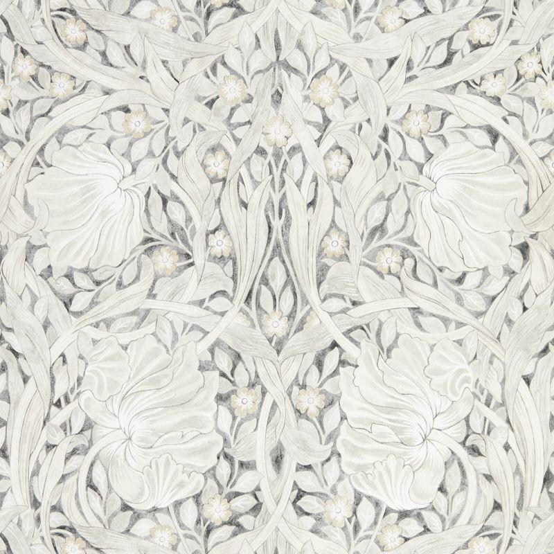 Pure Pimpernel Wallpaper - Black Ink - Morris & Co - 216539 - Morris Wallpaper
