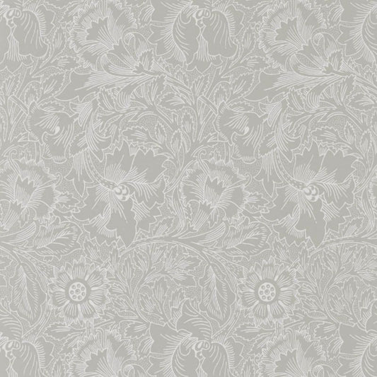 Pure Poppy Wallpaper - Dove/Chalk - Morris & Co - 216032 - Morris Wallpaper
