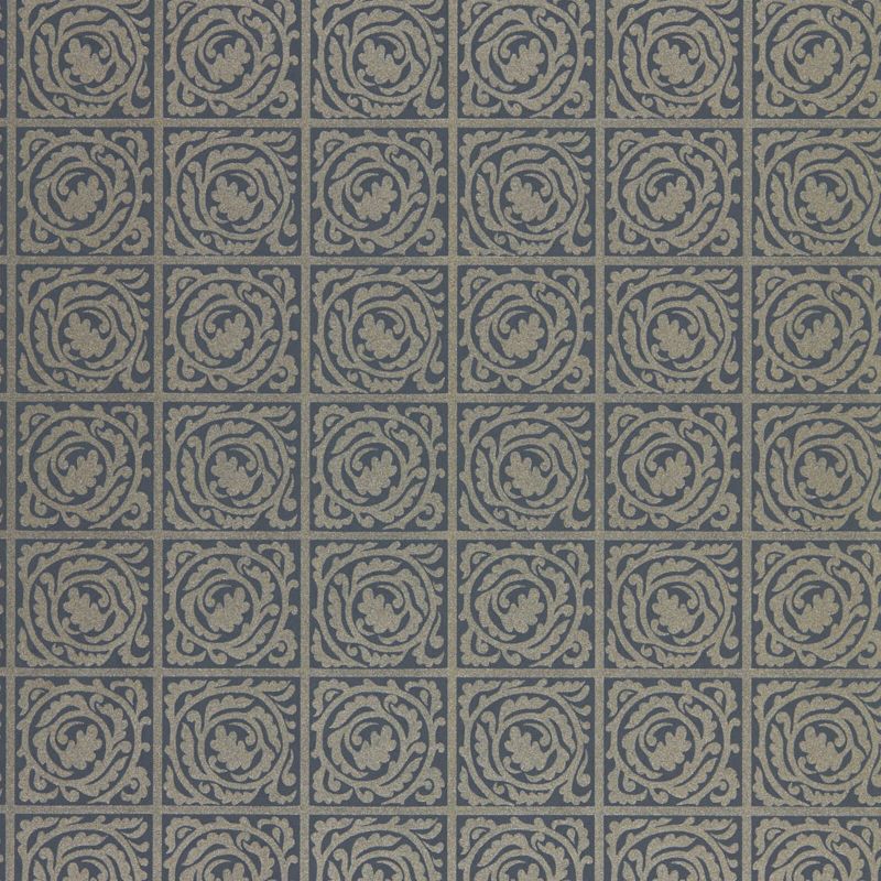 Pure Scroll Wallpaper - Ink - Morris & Co - 216547 - Morris Wallpaper