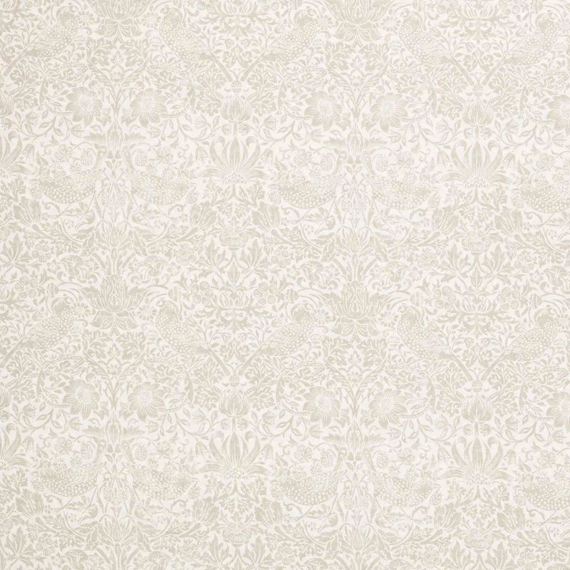 Pure Strawberry Thief Sheer Wide Width Fabric - Linen - Morris & Co - 227298 - Premier Wallcovering
