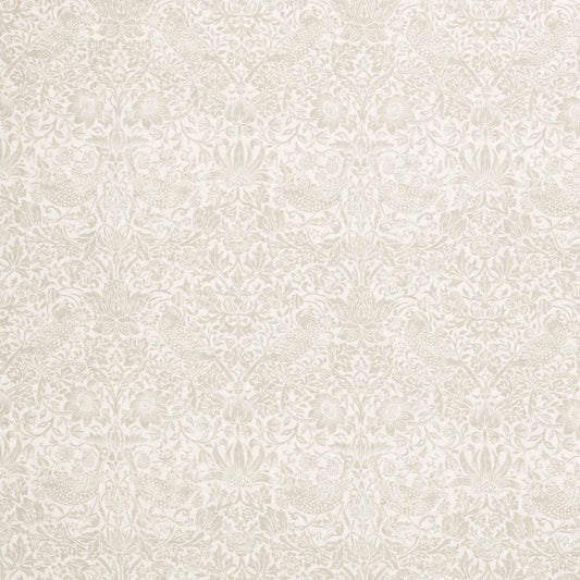 Pure Strawberry Thief Sheer Wide Width Fabric - Linen - Morris & Co - 227298 - Premier Wallcovering