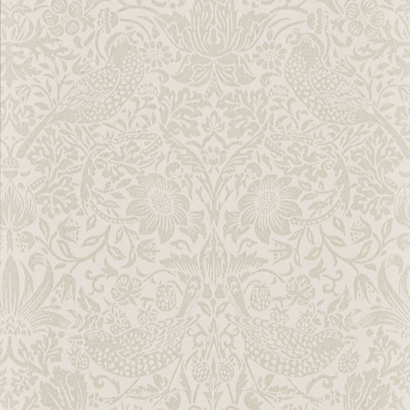 Pure Strawberry Thief Wallpaper - Ecru/Cream - Morris & Co - 216020 - Morris Wallpaper