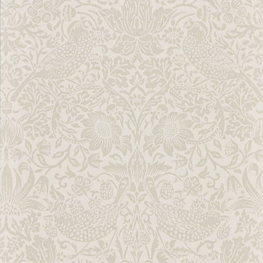 Pure Strawberry Thief Wallpaper - Ecru/Cream - Morris & Co - 216020 - Morris Wallpaper