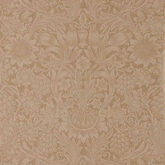 Pure Sunflower Wallpaper - Copper/Russet - Morris & Co - 216046 - Morris Wallpaper