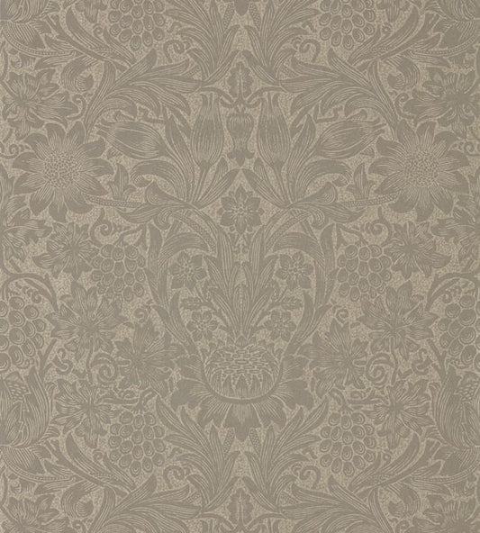 Pure Sunflower Wallpaper - Mole/Gold - 216045 - Morris & Co