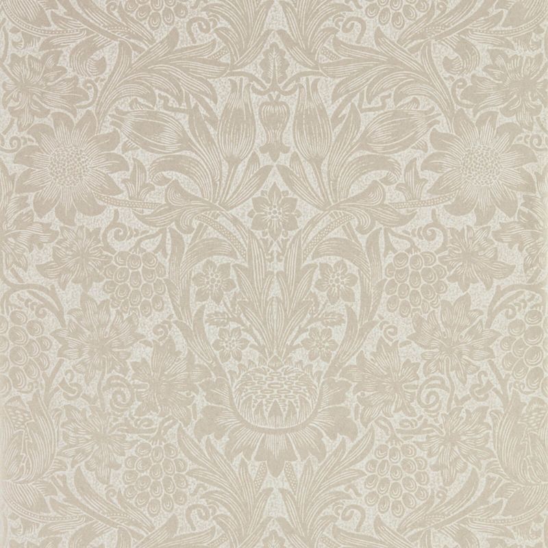 Pure Sunflower Wallpaper - Pearl/Ivory - Morris & Co - 216048 - Morris Wallpaper