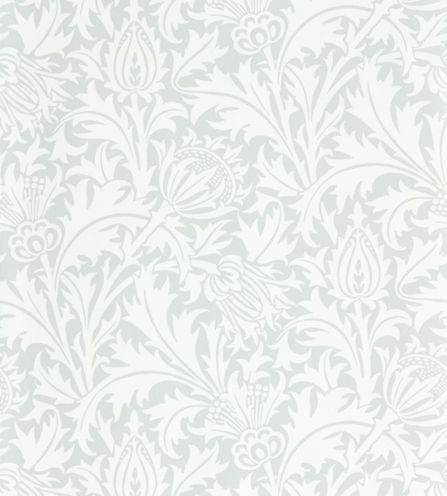 Pure Thistle Wallpaper - Grey Blue - DMPN216550 - Morris & Co - Morris Wallpaper