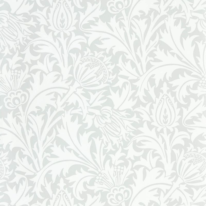 Pure Thistle Wallpaper - Grey Blue - Morris & Co - 216550 - Morris Wallpaper