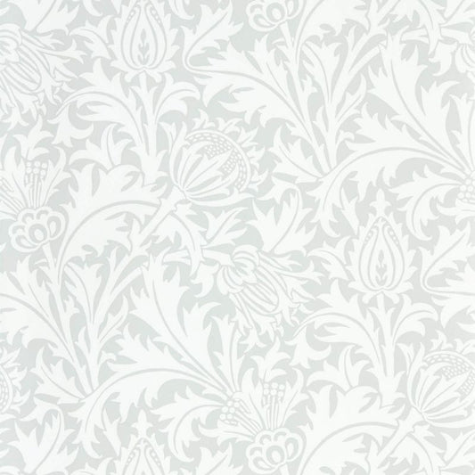 Pure Thistle Wallpaper - Grey Blue - Morris & Co - 216550 - Morris Wallpaper