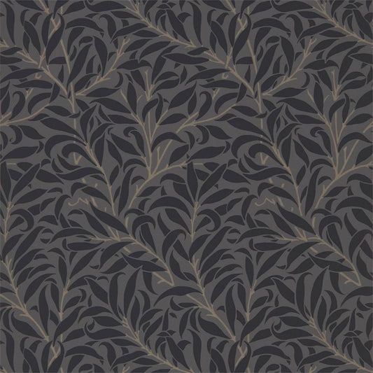 Pure Willow Bough Wallpaper - Charcoal/Black - Morris & Co - 216026 - Morris Wallpaper