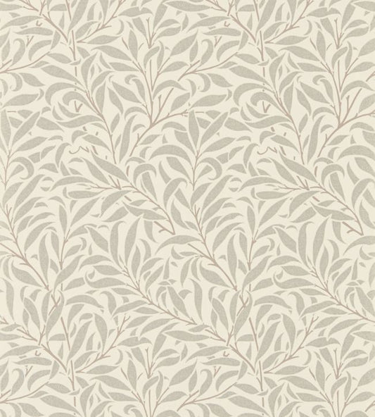 Pure Willow Bough Wallpaper - Ecru/Silver - 216023 - Morris & Co