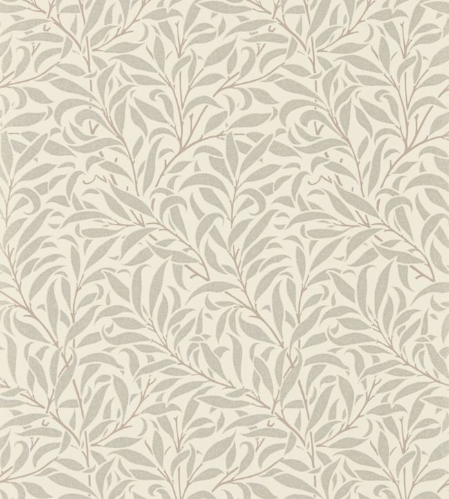 Pure Willow Bough Wallpaper - Ecru/Silver - DMPU216023 - Morris & Co - Morris Wallpaper