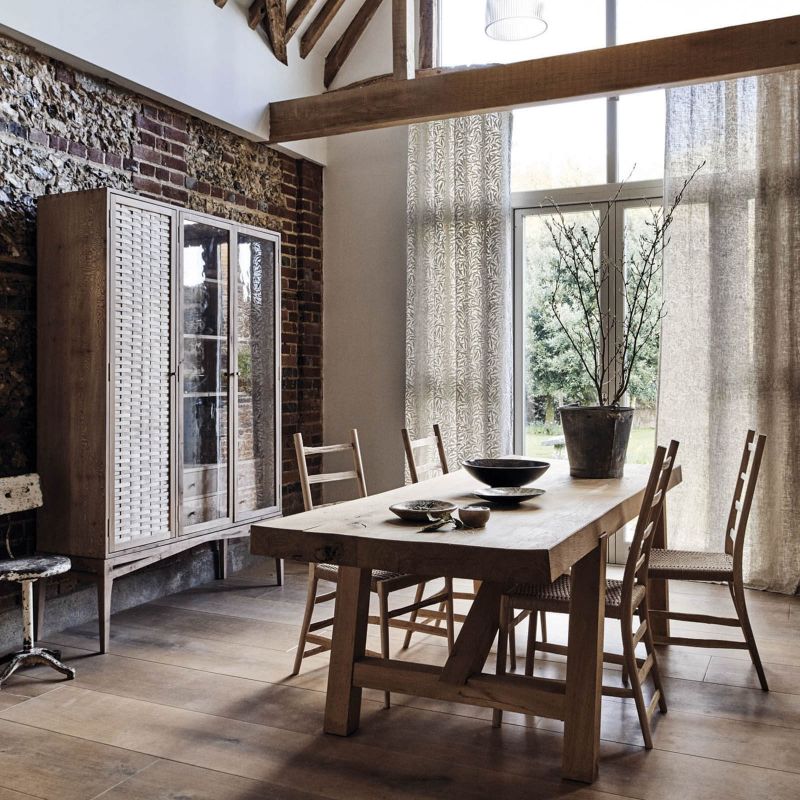 Pure Willow Boughs Embroidery Fabric - Wheat - Morris & Co - 236064 - Premier Wallcovering