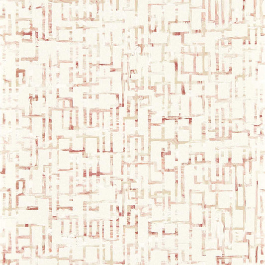 Quadrata Wallpaper - Blush - Clarke & Clarke - W0184/01 - Morris Wallpaper