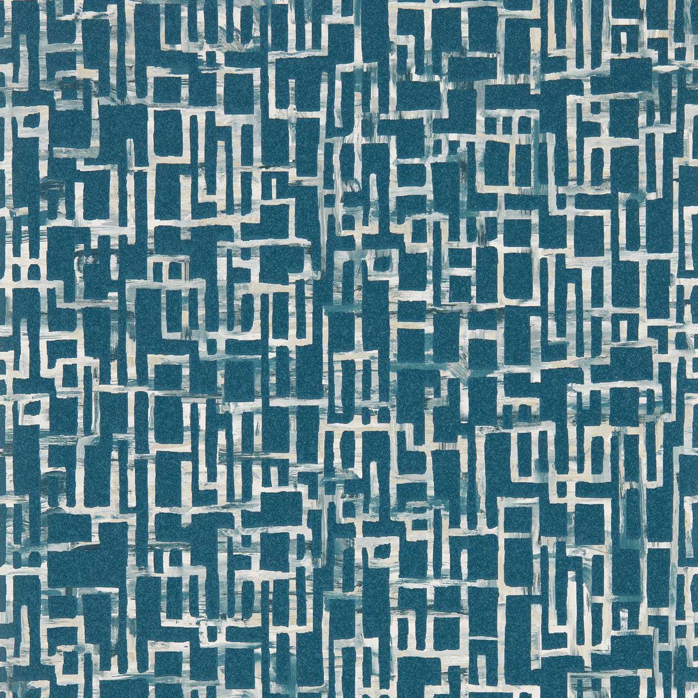 Quadrata Wallpaper - Midnight - Clarke & Clarke - W0184/02 - Morris Wallpaper
