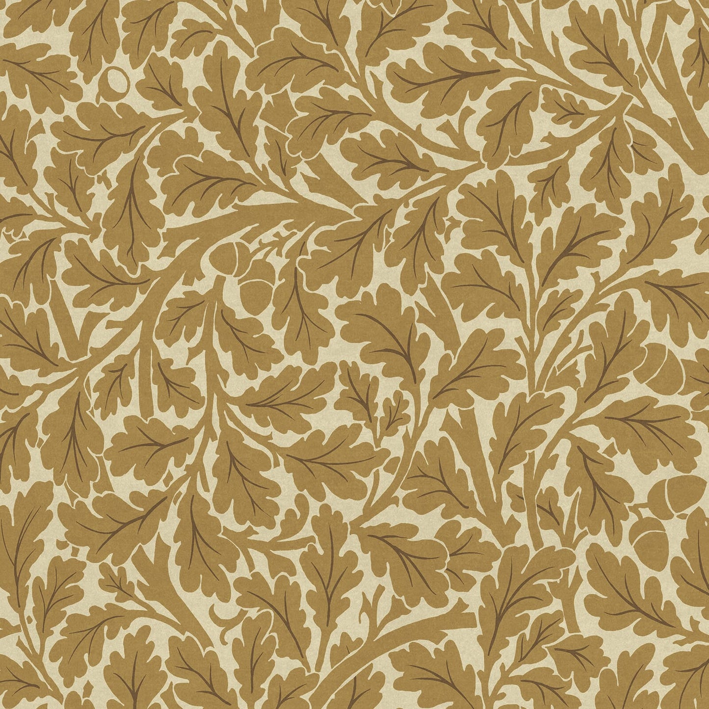 Quercus Wallpaper - Auric - House of Hackney - 1-WA-QUE-DI-AUT-XXX - Morris Wallpaper