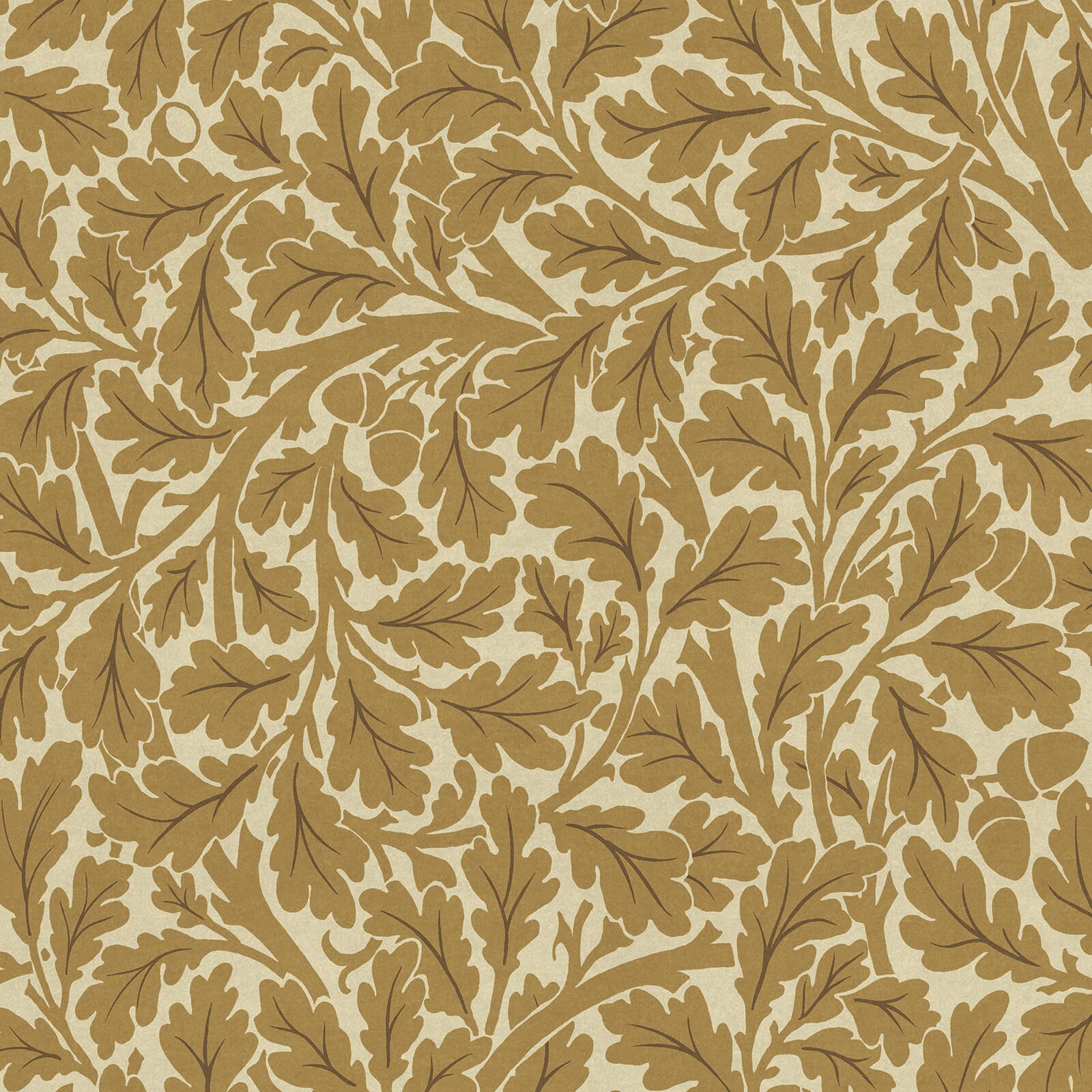 Quercus Wallpaper - Auric - House of Hackney - 1-WA-QUE-DI-AUT-XXX - Morris Wallpaper