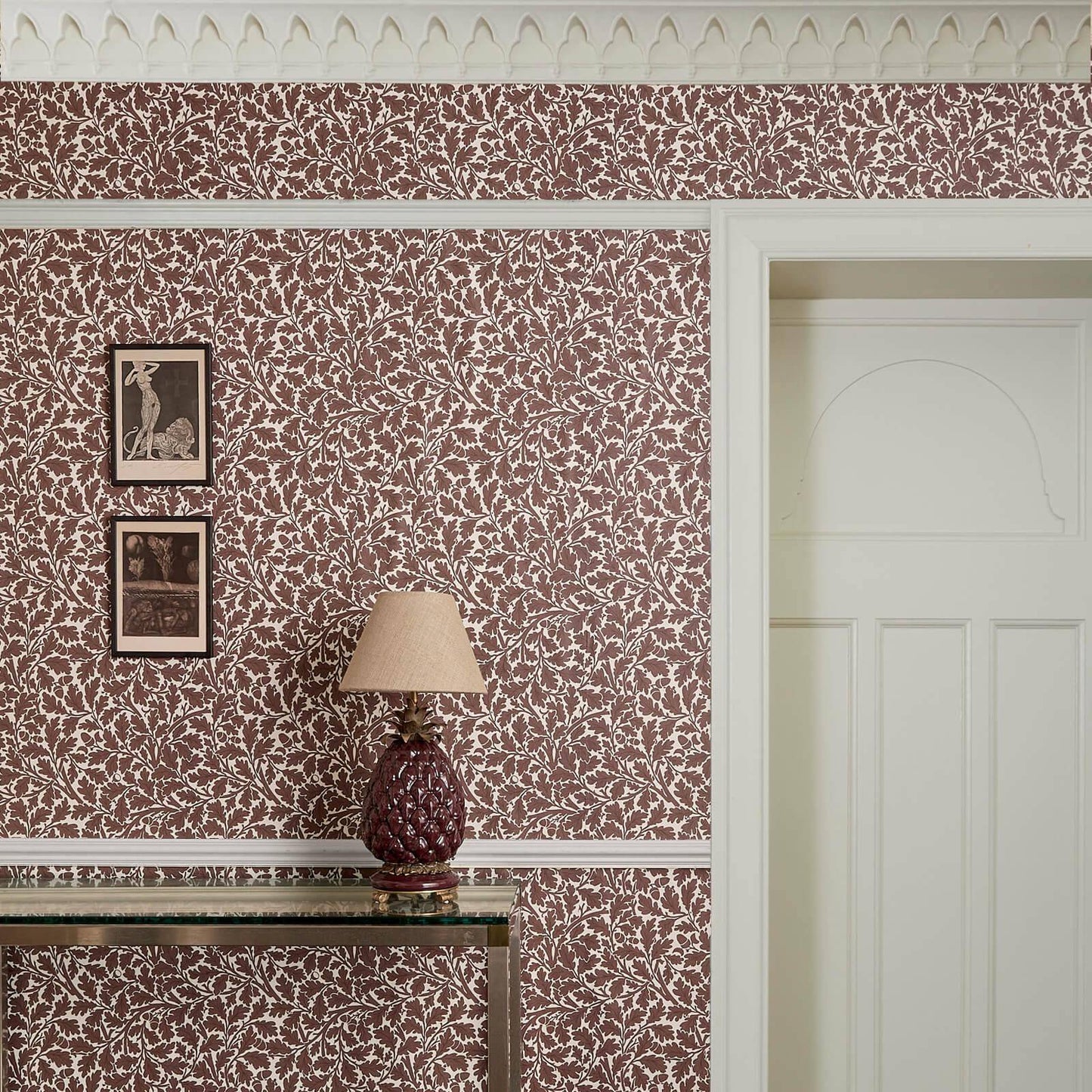 Quercus Wallpaper - Carnelian - House of Hackney - 1-WA-QUE-DI-CRN-XXX - Morris Wallpaper