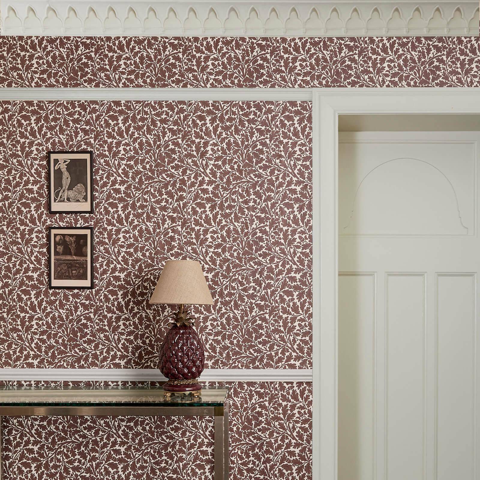 Quercus Wallpaper - Carnelian - House of Hackney - 1-WA-QUE-DI-CRN-XXX - Morris Wallpaper