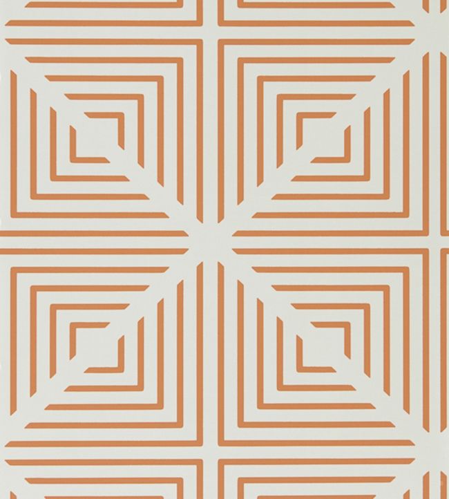 Radial Wallpaper - Pearl/Paprika - HMFW111556 - Harlequin - Morris Wallpaper