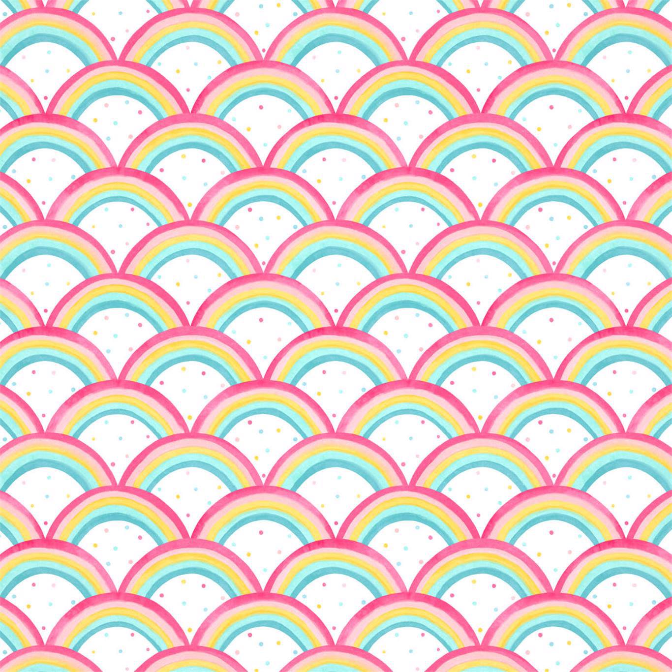 Rainbow Brights Wallpaper - Cherry/Blossom/Pineapple/Sky - Harlequin - HLTF112645 - Morris Wallpaper