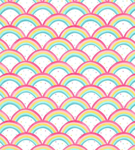 Rainbow Brights Wallpaper - Cherry/Blossom/Pineapple/Sky - HLTF112645 - Harlequin - Morris Wallpaper